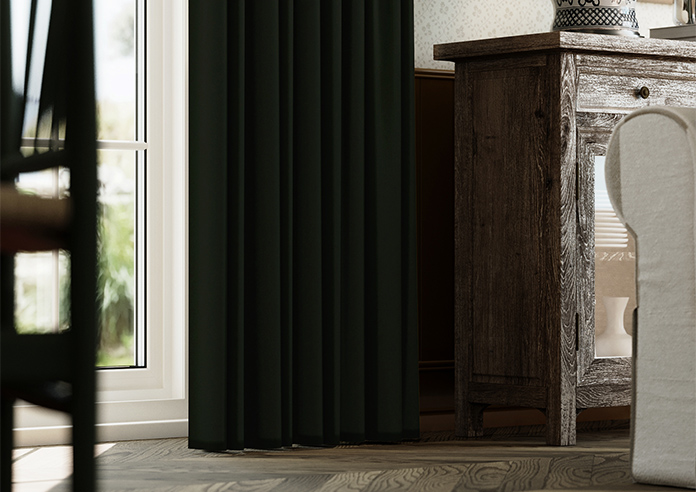 Faux Suede, Bottle Green - Made to Measure Curtains - Image 5